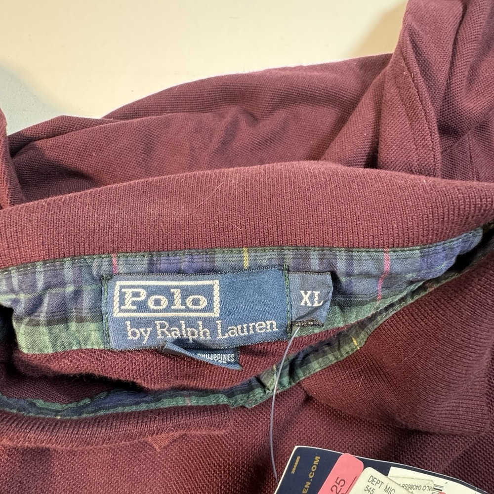 Rare NWT VTG POLO RALPH LAUREN Embroidered Pheasant Pocket Rugby Polo - Picture 7 of 9